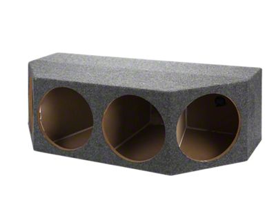 Rhino Box Quad 12-Inch Front Facing Subwoofer Box; Carpeted (97-19 Corvette C5, C6 & C7)