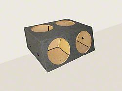 Quad 15-Inch Subwoofer Box; Carpeted (97-19 Corvette C5, C6 & C7)