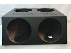 Quad 15-Inch Subwoofer Box; Poly Coated (97-19 Corvette C5, C6 & C7)