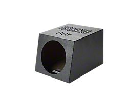 Single 12-Inch Subwoofer Box; Poly Coated (97-19 Corvette C5, C6 & C7)