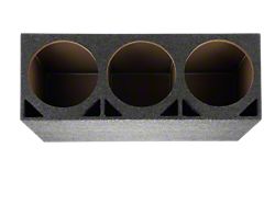 Triple 10-Inch Double Ported Subwoofer Box; Carpeted (Universal; Some Adaptation May Be Required)