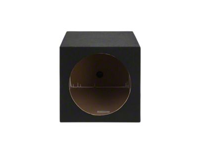 Rhino Box Single 15-Inch Subwoofer Box; Carpeted (79-93 Mustang Hatchback)