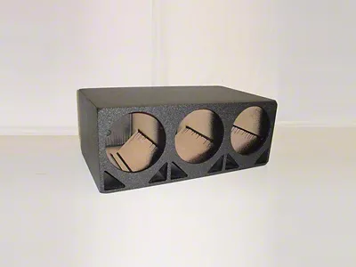 Rhino Box Triple 12-Inch Double Ported Subwoofer Box; Poly Coated (Universal; Some Adaptation May Be Required)