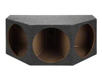 Rhino Box Triple 15-Inch Subwoofer Box; Carpeted (79-93 Mustang Hatchback)