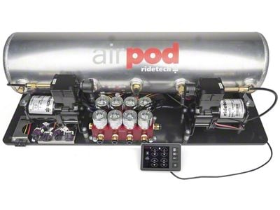 Ridetech RidePro E5 Air Ride Suspension Control System with High Flow Valves; 5-Gallon (Universal; Some Adaptation May Be Required)