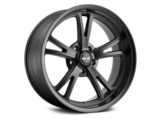Ridler Style 606 Matte Black Wheel; Rear Only; 20x10.5 (10-15 Camaro)