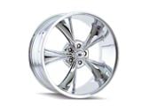 Ridler 695 Chrome Wheel; 18x8; 0mm Offset (15-23 Mustang GT, Ecoboost, V6)
