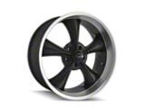 Ridler 695 Matte Black Machined Wheel; 17x8; 0mm Offset (93-02 Camaro)
