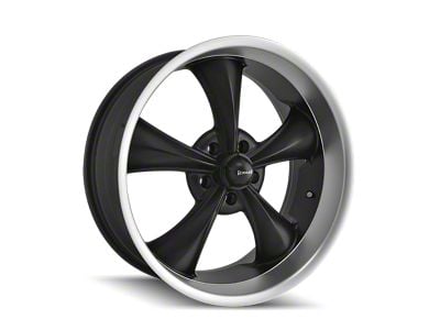 Ridler 695 Matte Black Machined Wheel; 18x9.5; 6mm Offset (93-02 Camaro)
