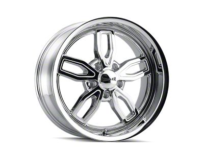 Ridler 608 Chrome Wheel; 18x8; 0mm Offset (99-04 Mustang)
