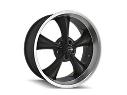 Ridler 695 Matte Black Machined Wheel; 17x7; 0mm Offset (99-04 Mustang)