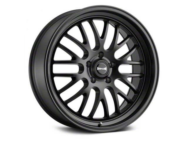 Ridler Style 607 Matte Black Wheel; Rear Only; 22x10.5 (16-24 Camaro)