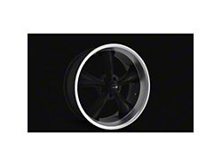 Ridler 695 Matte Black with Machined Lip Wheel; 17x7; 0mm Offset (93-02 Camaro)