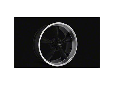 Style 695 Matte Black with Machined Lip Wheel; 17x7 (93-02 Camaro)