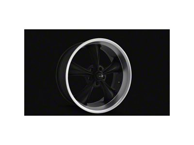 Ridler 695 Matte Black with Machined Lip Wheel; 17x7; 0mm Offset (93-02 Camaro)