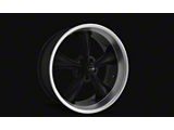 Ridler 695 Matte Black with Machined Lip Wheel; 17x8; 0mm Offset (93-02 Camaro)