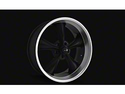 Ridler 695 Matte Black with Machined Lip Wheel; 17x8; 0mm Offset (93-02 Camaro)