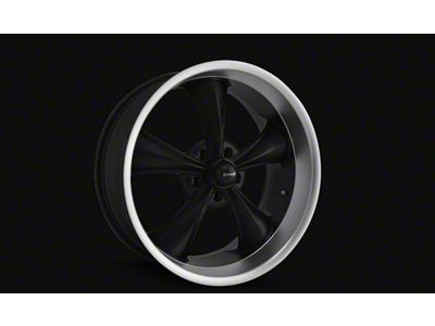 Style 695 Matte Black with Machined Lip Wheel; 17x8 (93-02 Camaro)