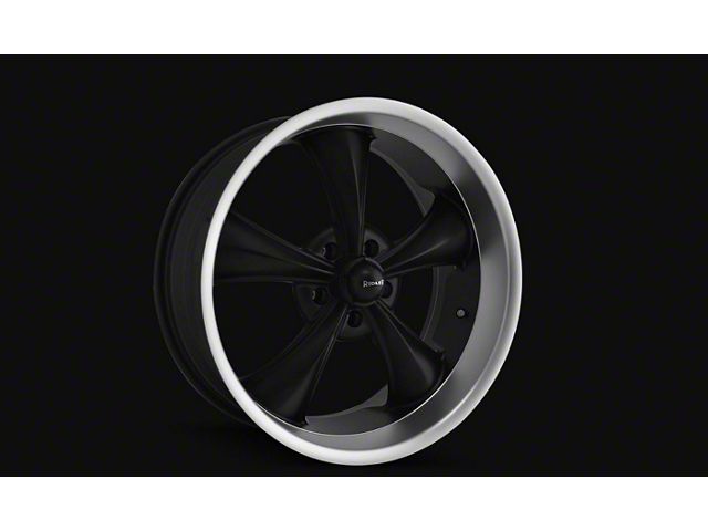 Style 695 Matte Black with Machined Lip Wheel; 20x8.5 (93-02 Camaro)