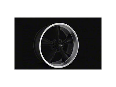 Style 695 Matte Black with Machined Lip Wheel; Rear Only; 22x10.5 (93-02 Camaro)