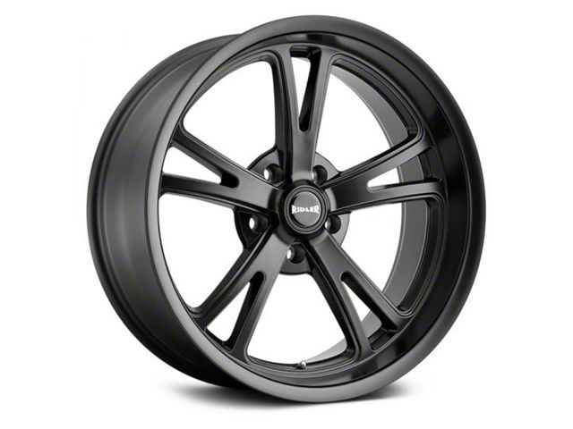 Ridler Style 606 Matte Black Wheel; 22x9 (08-23 RWD Challenger, Excluding Widebody)