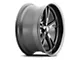 Ridler Style 606 Matte Black Wheel; Rear Only; 20x10.5 (08-23 RWD Challenger, Excluding Widebody)