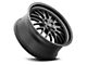 Ridler Style 607 Matte Black Wheel; Rear Only; 20x10.5 (08-23 RWD Challenger, Excluding Widebody)