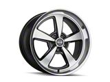 Ridler 652 Gloss Black with Diamond Cut Face and Lip Wheel; 20x8.5; 0mm Offset (24-26 Mustang)