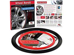 RimPro-Tec 13 to 22-Inch Wheel Bands Kit with Insert; Black (Universal; Some Adaptation May Be Required)