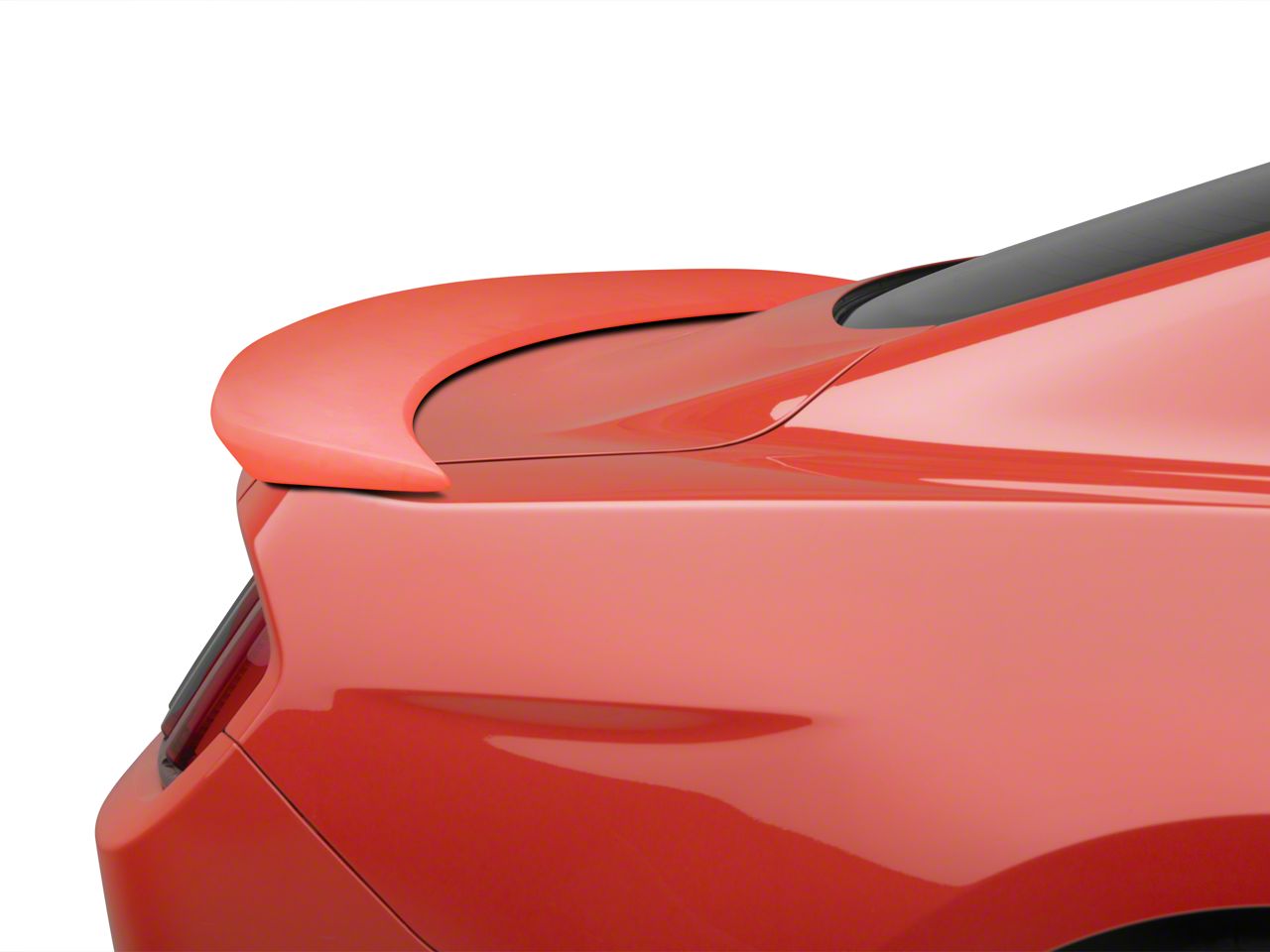 Mustang Fiberglass Rear Spoiler; Unpainted (15-23 Mustang Fastback ...