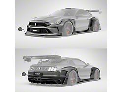 Robot Bodykits Dusk Widebody Kit; Unpainted (18-23 Mustang Fastback, Excluding GT350 & GT500)