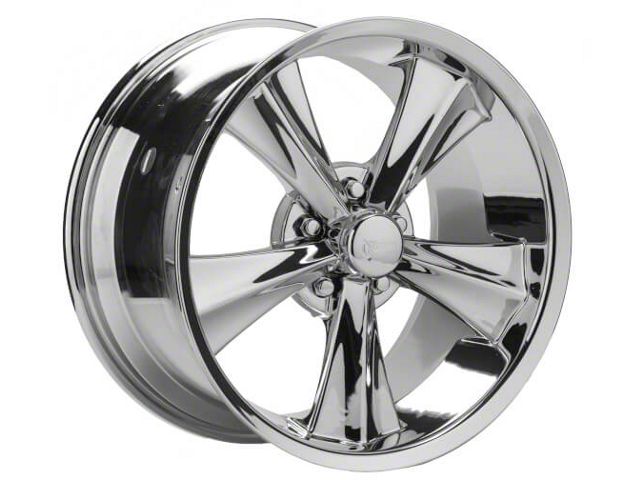 Rocket Racing Wheels Modern Muscle Booster Chrome Wheel; Rear Only; 18x10 (05-09 Mustang GT, V6)