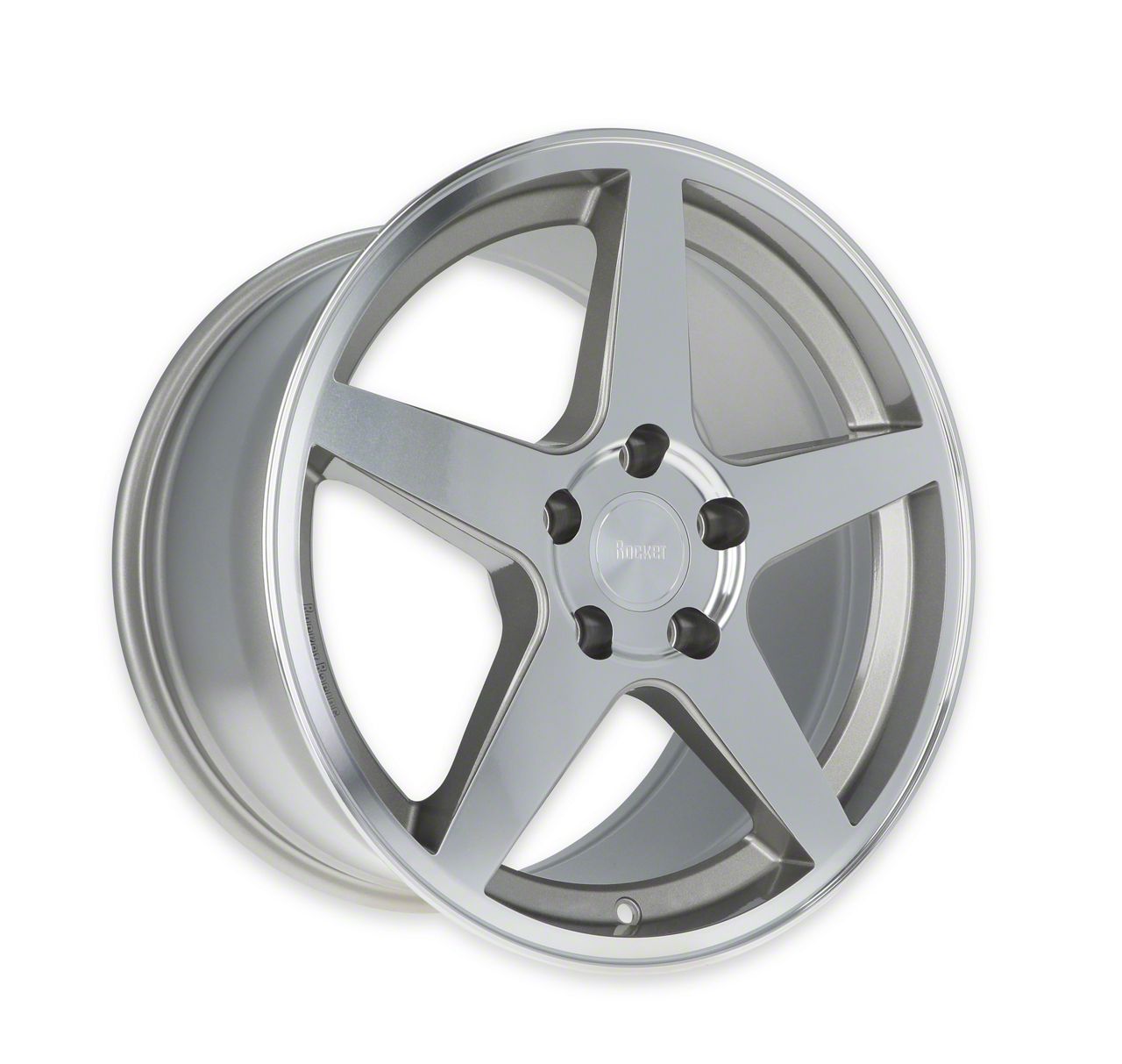 Rocket Racing Wheels Mustang Flare Titanium/Machined Wheel