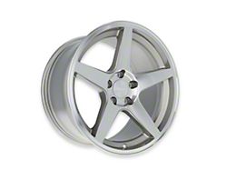 Rocket Racing Wheels Flare Titanium/Machined Wheel; Rear Only; 18x10; 25.40mm Offset (94-98 Mustang)