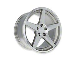 Rocket Racing Wheels Flare Titanium/Machined Wheel; Rear Only; 18x10 (94-98 Mustang)