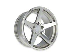 Rocket Racing Wheels Flare Titanium/Machined Wheel; Rear Only; 18x11 (99-04 Mustang)