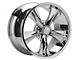 Rocket Racing Wheels Modern Muscle Booster Chrome Wheel; Rear Only; 18x10 (10-14 Mustang GT w/o Performance Pack, V6)