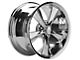 Rocket Racing Wheels Modern Muscle Booster Chrome Wheel; Rear Only; 18x10 (10-14 Mustang GT w/o Performance Pack, V6)