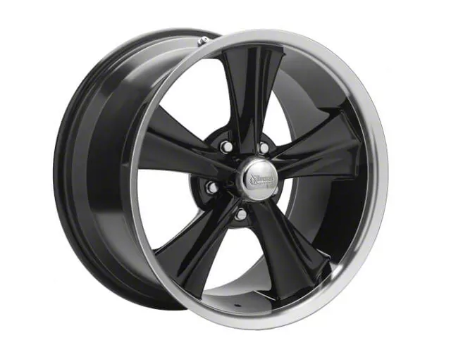 Rocket Racing Wheels Modern Muscle Booster Gloss Black Wheel; Rear Only; 18x10 (99-04 Mustang)