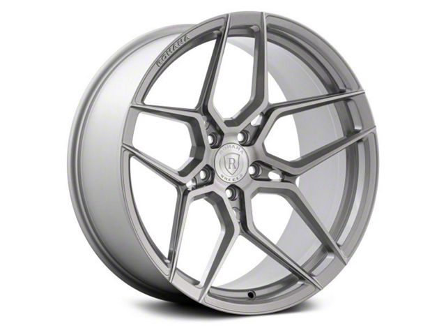 Rohana Wheels RFX11 Brushed Titanium Wheel; Rear Only; 20x10.5 (05-09 Mustang)