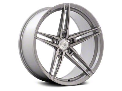 Rohana Wheels RFX15 Brushed Titanium Wheel; Rear Only; 20x10.5; 38mm Offset (05-09 Mustang)