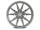 Rohana Wheels RFX13 Brushed Titanium Wheel; Rear Only; 20x10.5 (10-14 Mustang)