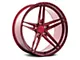 Rohana Wheels RFX15 Gloss Red Wheel; Rear Only; 20x10.5 (10-14 Mustang)