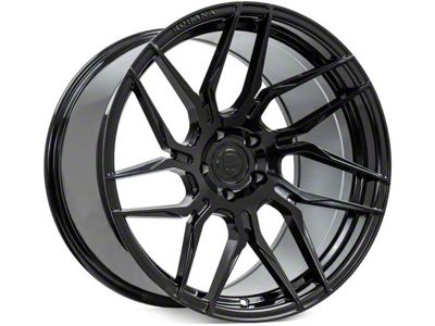 Rohana Wheels RFX7 Gloss Black Wheel; Left Directional; 20x9 (10-14 Mustang)