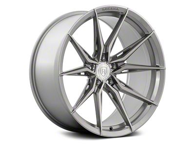 Rohana Wheels RFX13 Brushed Titanium Wheel; 20x9 (15-23 Mustang, Excluding GT500)