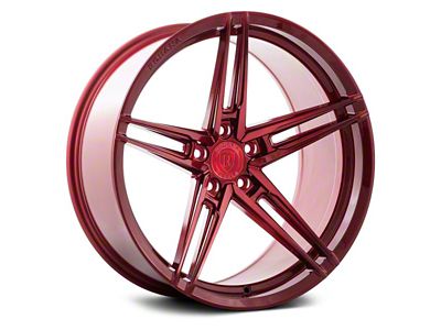 Rohana Wheels RFX15 Gloss Red Wheel; Rear Only; 20x10.5; 38mm Offset (15-23 Mustang, Excluding GT500)