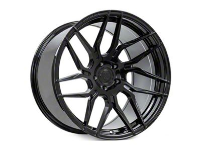 Rohana Wheels RFX7 Gloss Black Wheel; Left Directional; Rear Only; 20x10.5 (15-23 Mustang, Excluding GT500)
