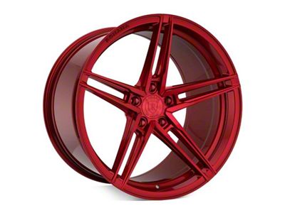 Rohana Wheels RFX15 Gloss Red Wheel; Rear Only; 20x11 (06-10 RWD Charger)