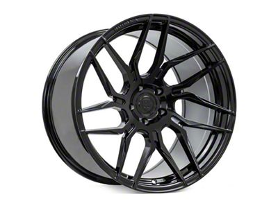 Rohana Wheels RFX7 Gloss Black Wheel; Rear Only; Left Directional; 20x11 (06-10 RWD Charger)