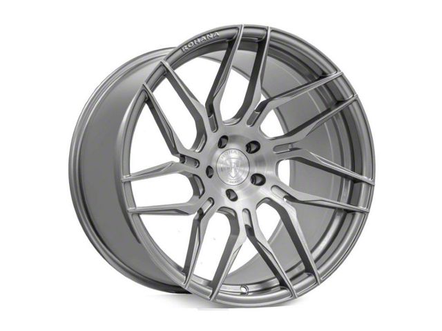 Rohana Wheels RFX7 Titanium Wheel; Rear Only; Right Directional; 20x11 (06-10 RWD Charger)